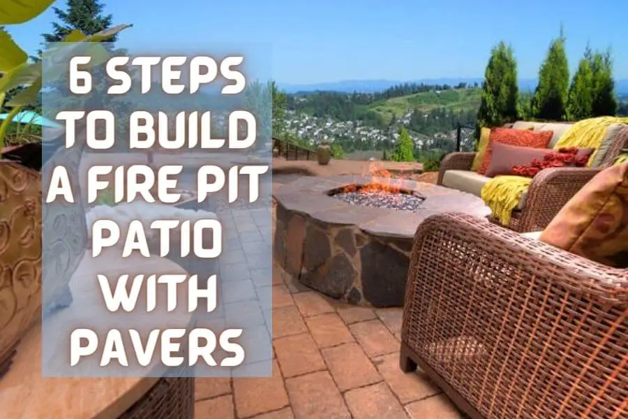 diy fire pit with pavers